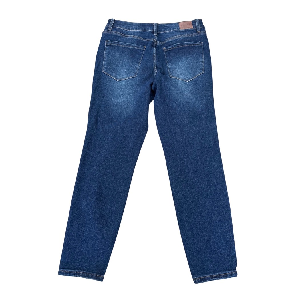 Tahari Kelly Mid-Rise Skinny Jeans Dark Wash Blue Denim Size 10P Petite - Picture 8 of 9
